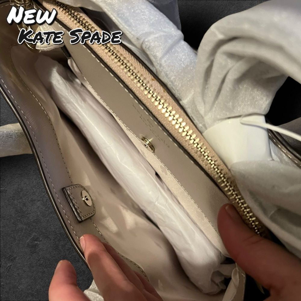 NWOT Kate Spade New York Gray Saffiano Leather Satchel – Style No. K5102 - Picture 10 of 12
